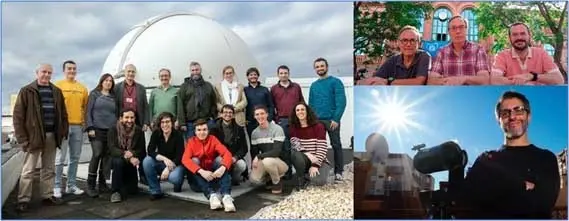 Los tres equipos de investigadores de la UPV/EHU, la UPC y la US que desarrolla el proyecto PALETTE sobre atmósferas de planetas y lunas del sistema solar.