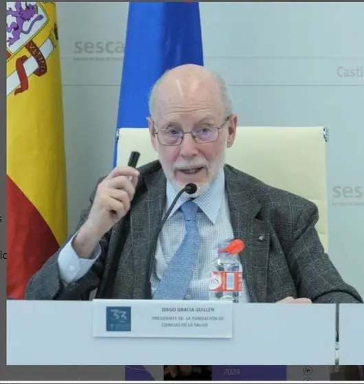 Prof. Diego Gracia. Presidente.