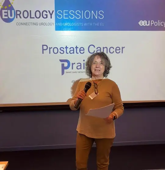 Presentación Bruselas cribado próstata. La Consellería de Sanidad participa en Bruselas en un evento organizado por la Asociación Europea de Urología