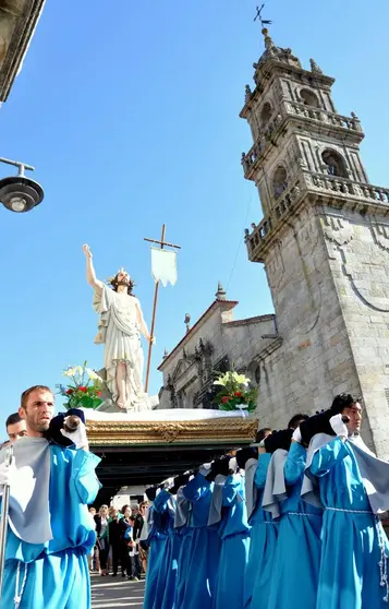 Cristo resucitado en el domingo de gloria.