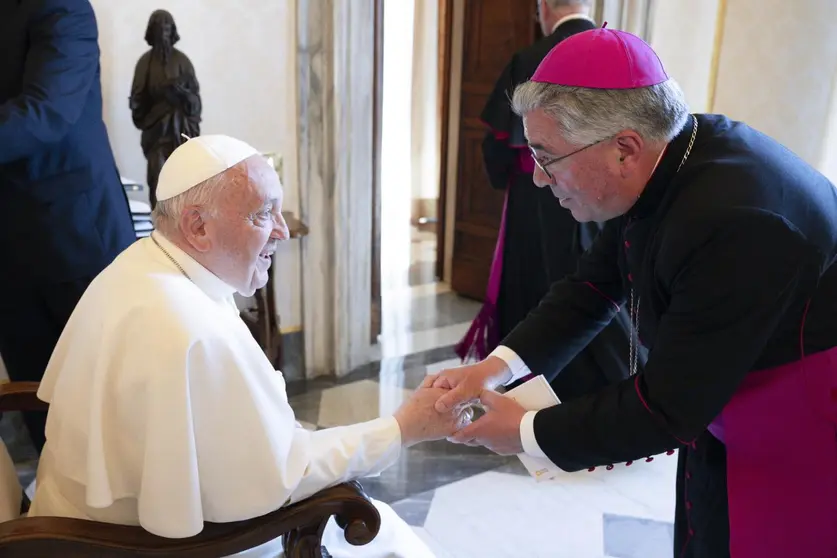 D Nuno com Papa Francisco.