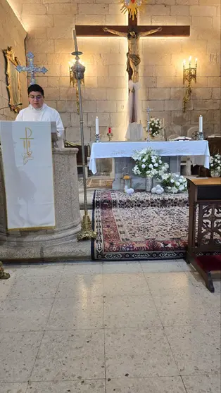 Interior de la Iglesia de Salvaterra de Miño.