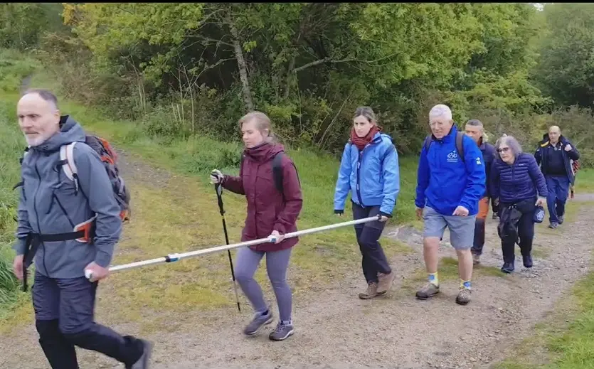 Discamino durante una de las etapas del Camino de Santiago.