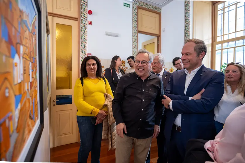 Momento da inauguração do polo da Bienal de Arte de Gaia em Esposende.