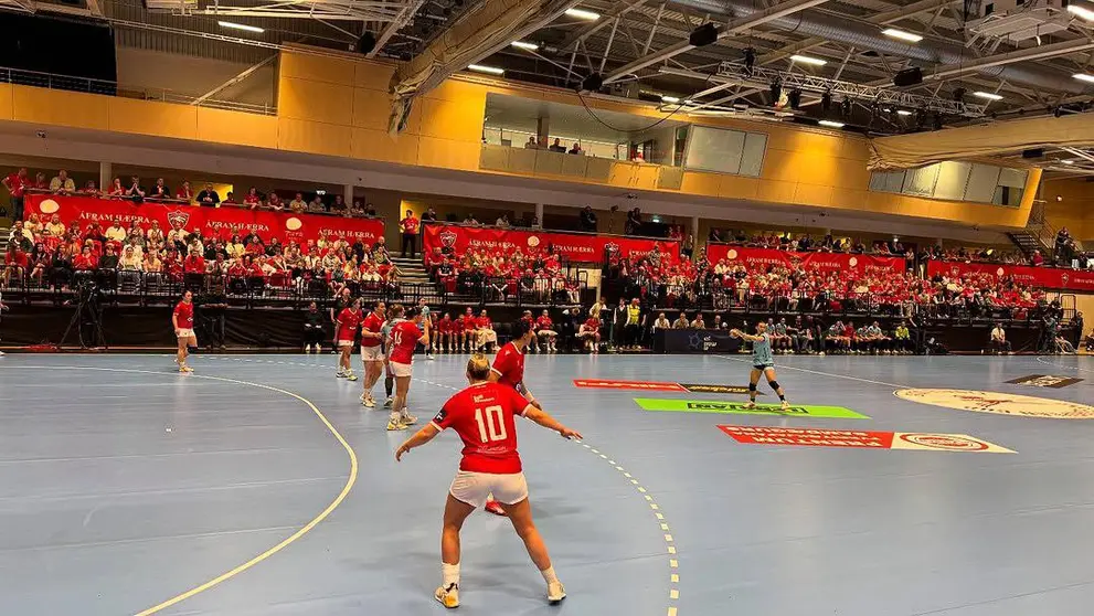 C. Orbe Zendal Bm Porriño, en una jugada ofensiva del partido.  Fuente: cuenta de Instagram (@bmporrino).