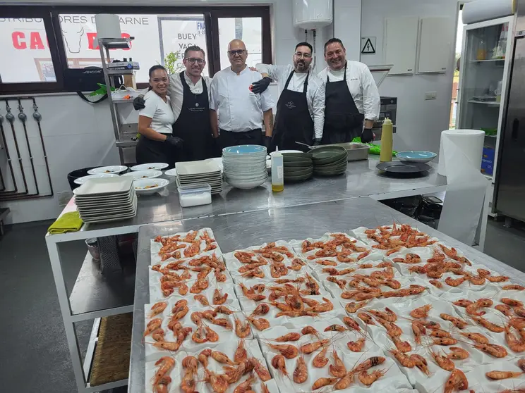 Equipo de cocina de casa Barqueiro.