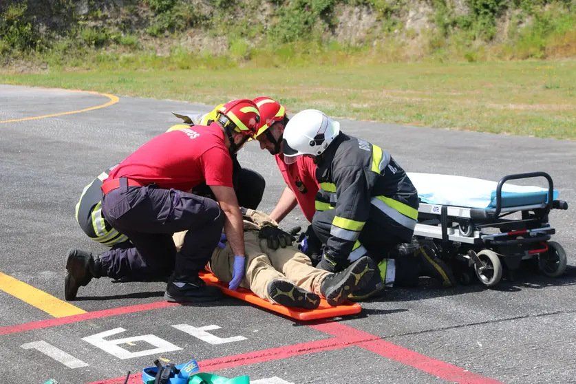 Exercício à escala total - heliporto.
