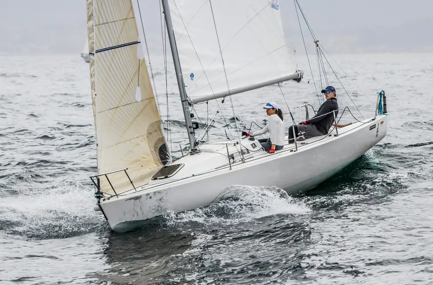 Jaime y Rosario García son los actuales campeones gallegos de A2 J80 mixto. © ROSANA CALVO.