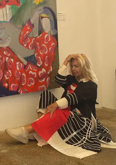 La artista Carmen Touza.