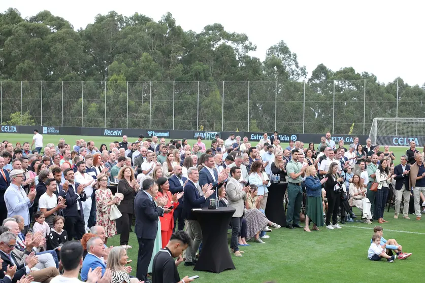 Autoridades y representantes del deporte local, entre los invitados a la colocación de la primera piedra de Afouteza.