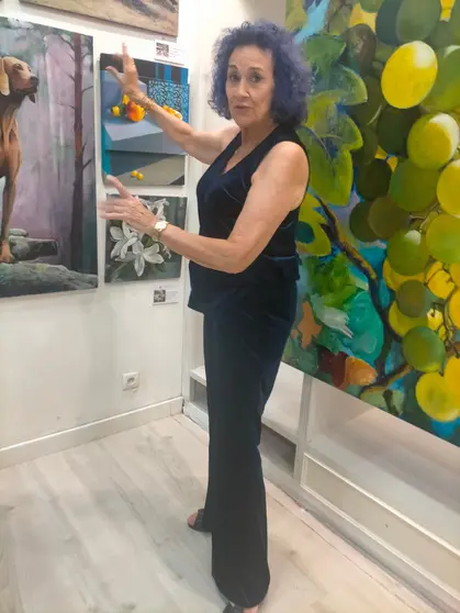 La pintora viguesa Puri del Palacio.