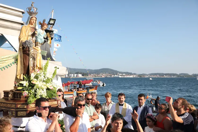 Luis López nas Festas do Carme de Carril.