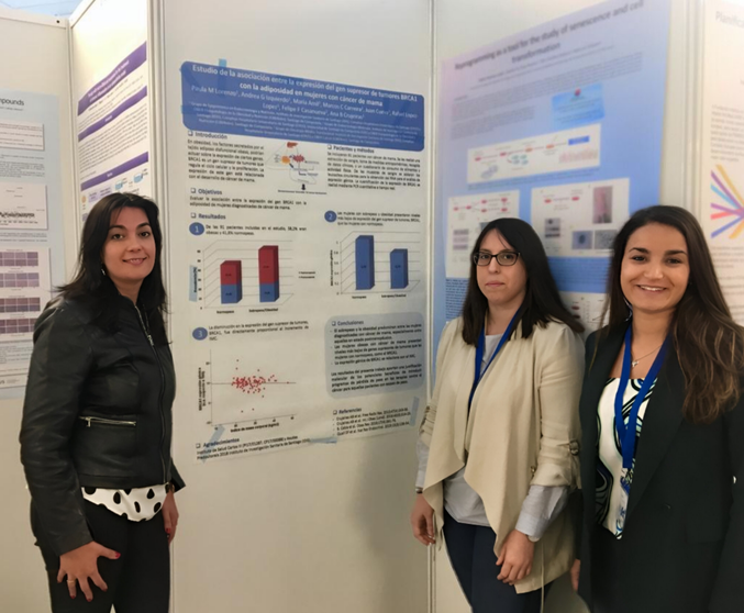 (De izq a dcha) Ana B. Crujeiras, Paula M. Lorenzo y Andrea G. Izquierdo.