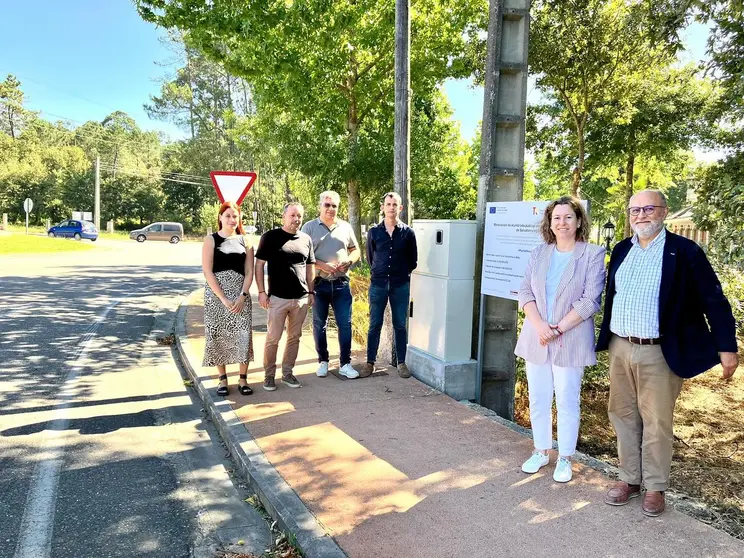 Marta Valcarcel e Abel Losada poñen en valor a renovación do alumeado público de Salvaterra cun investimento de 2,1 millóns de euros