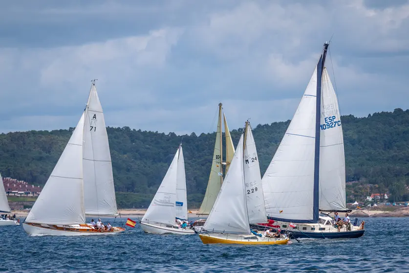Los barcos preparados para la regata.