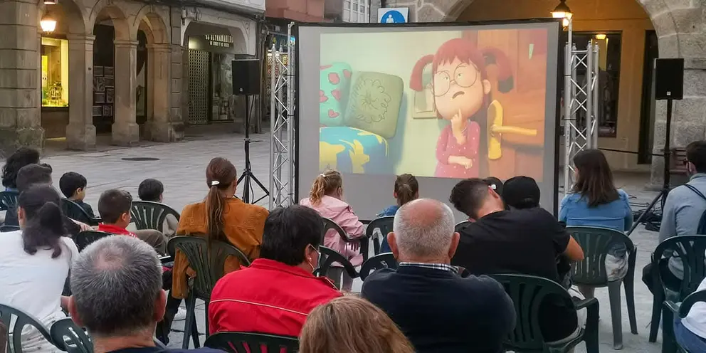 Cine en la calle, en O Porriño.