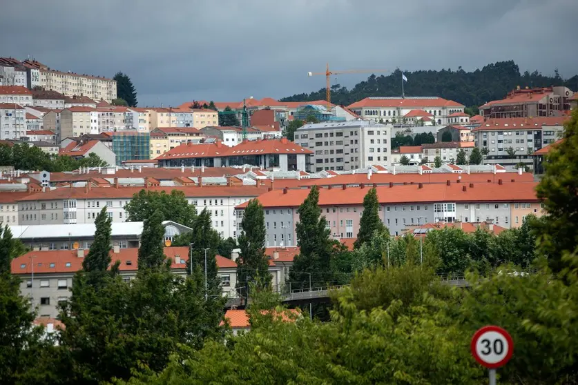 Poligono de Fontiñas, en Santiago de Compostela.
