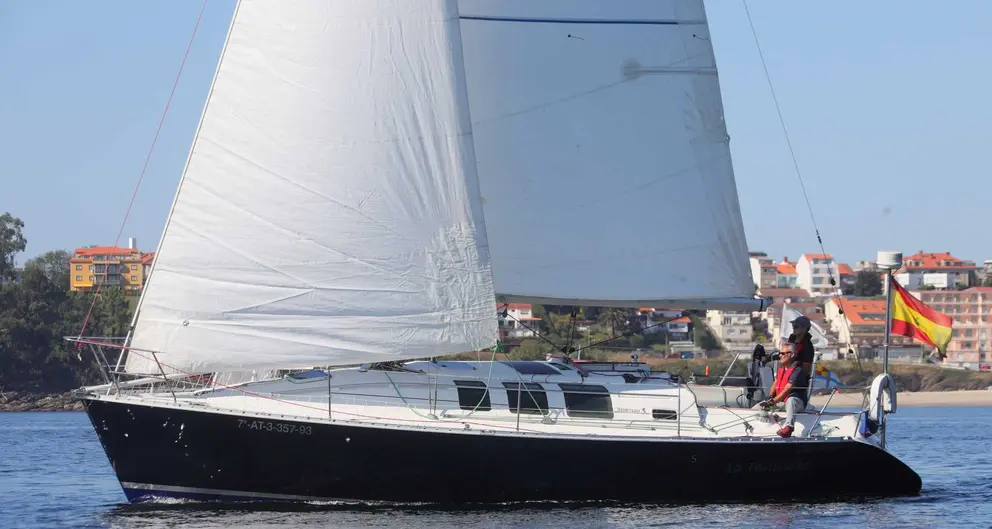 La Fanciulla de Manuel Castro Gil del Real Club de Regatas de Villagarcía, el decano de la vela gallega.MOEBIUS.