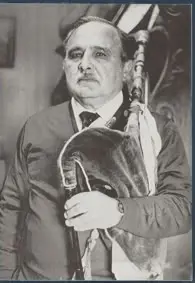 O gaiteiro Ricardo Portela (Viascón, 1920 - Pontevedra, 1992).