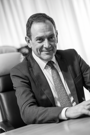 Gonzalo Herrero Mena, presidente del Foro Galicia de AIME y director financiero e interim manager, durante su intervención en la jornada ‘Talento directivo cuando más lo necesitas’, celebrada en la sede de la Confederación de Empresarios de Pontevedra.