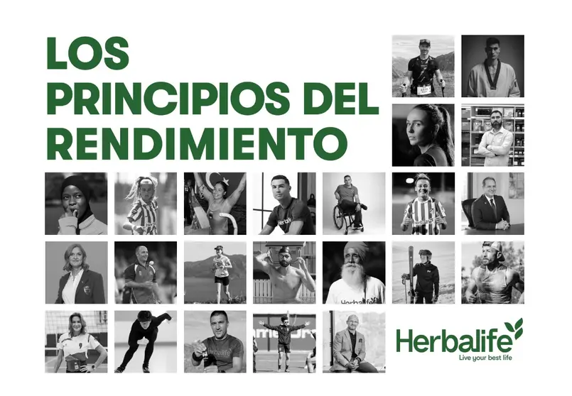Presentación de “Los Principios del Rendimiento” de Herbalife: una guía que recopila la mentalidad y hábitos de figuras como Cristiano Ronaldo y otros deportistas para inspirar la excelencia personal.