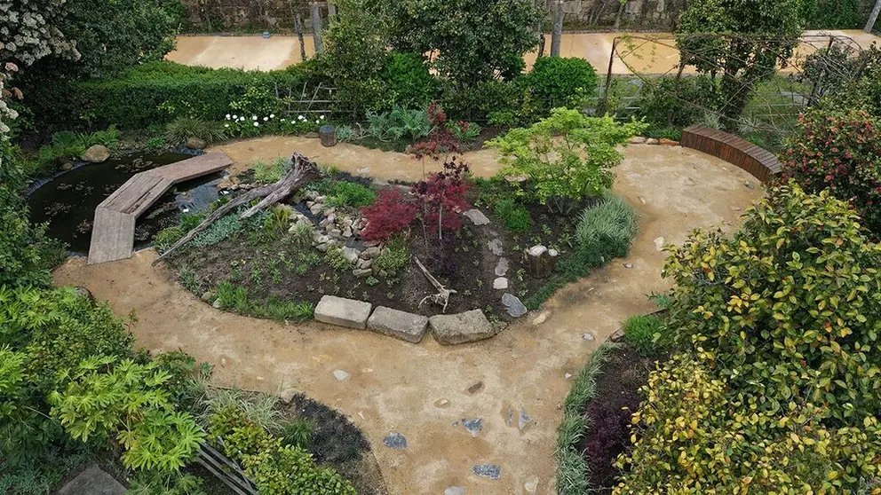 El jardín “La Paz entre el Hombre y la Naturaleza”, elegido por el público como el mejor de la 20.ª edición del Festival Internacional de Jardines de Ponte de Lima.