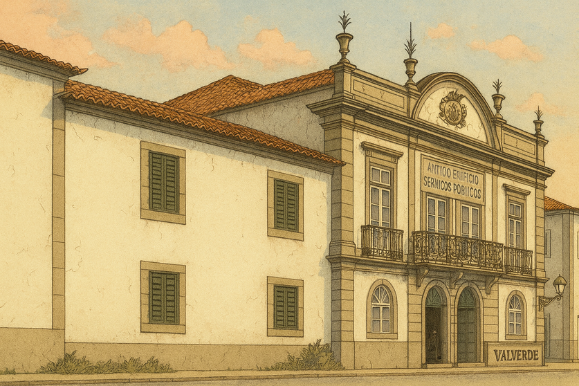 Antigo edifício de Serviços Públicos de Valverde.