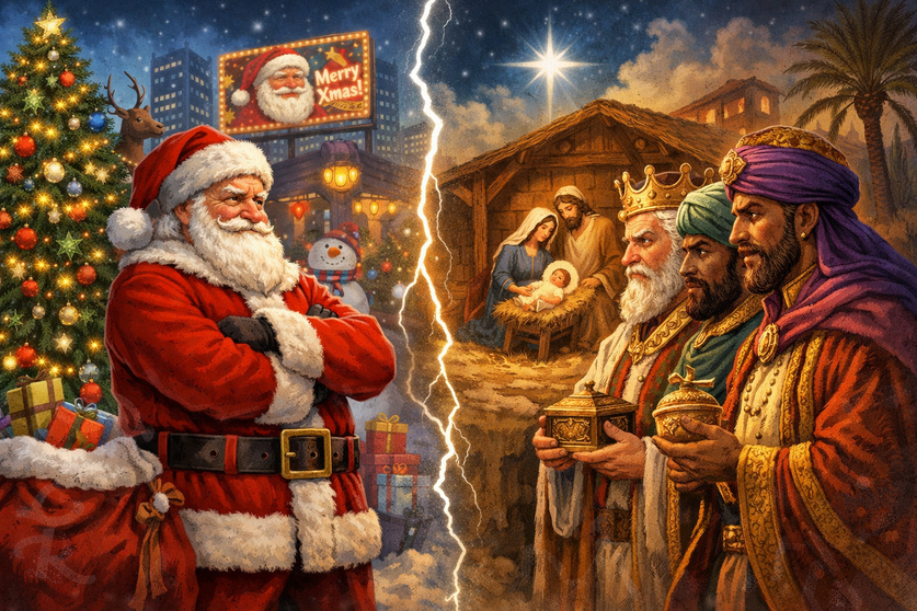 Pap&aacute; Noel ga&ntilde;a terreo no imaxinario do Nadal, mentres os Reis Magos quedan cada vez m&aacute;is afastados da s&uacute;a orixe relixiosa.