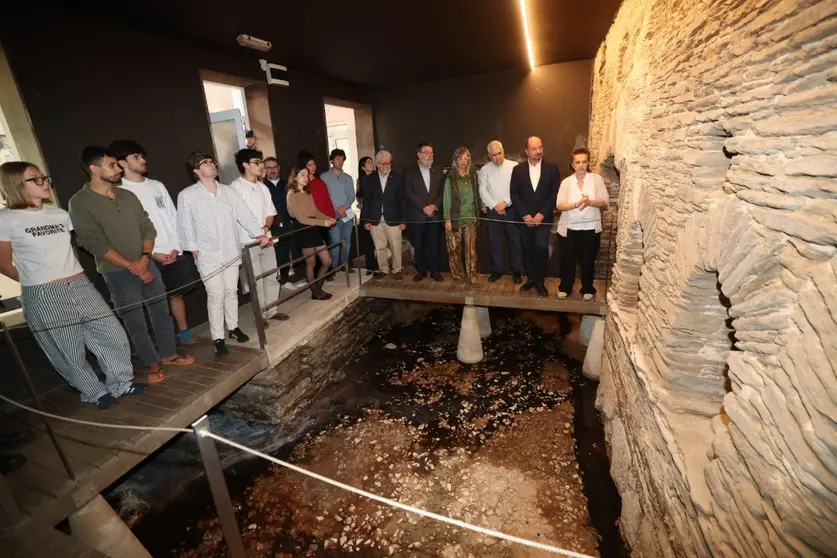 El director de Turismo de Galicia, Xos&eacute; Merelles, visita las Termas Romanas de Lugo durante uno de los seminarios de la C&aacute;tedra de Hidrolox&iacute;a M&eacute;dica.