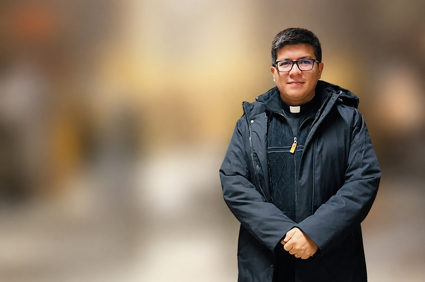 Freddy Arigo Llerena Guerrero, sacerdote ecuatoriano, tras completar su formaci&oacute;n en Pamplona, contin&uacute;a su labor pastoral al servicio de su comunidad.