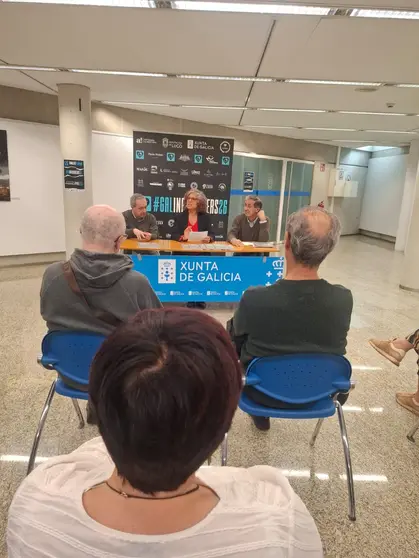 Un momento del acto celebrado en la Delegaci&oacute;n Territorial de la Xunta en Lugo, con representantes de iCmedia y participantes del sector durante la presentaci&oacute;n.