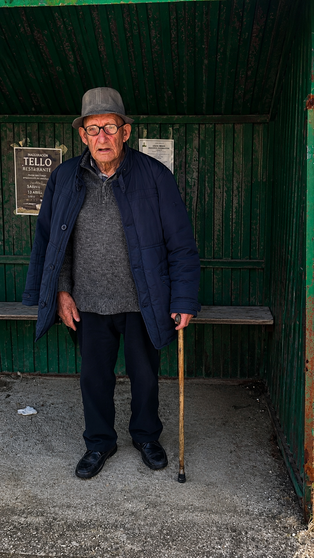 Jos&eacute; Portela Canosa, 'Pepe o Ferreiro', aos seus 101 anos, contin&uacute;a sendo unha das figuras m&aacute;is emblem&aacute;ticas e queridas de Vilaboa.