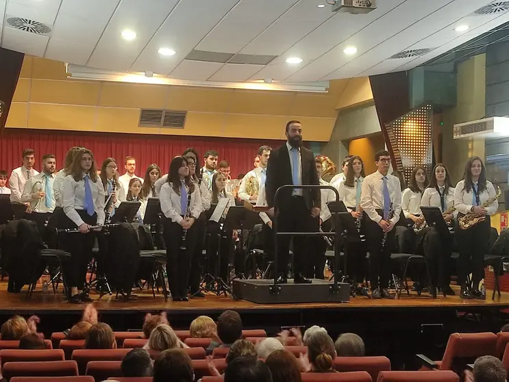 A Banda de M&uacute;sica de Xinzo, unha das formaci&oacute;ns culturais m&aacute;is representativas da parroquia.