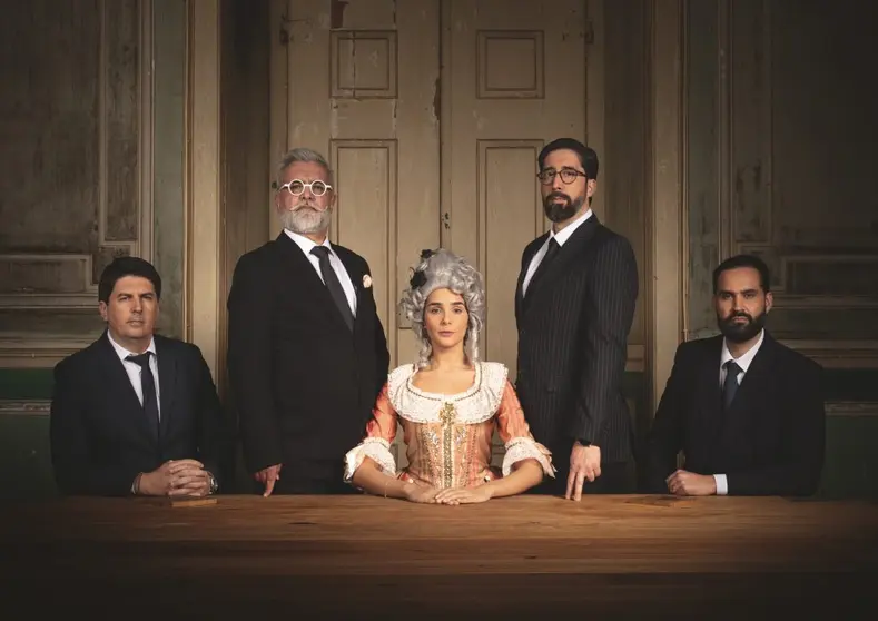 Imagen de la campa&ntilde;a &laquo;Lugar &agrave; Mesa&raquo;, que denuncia mediante una met&aacute;fora visual la desigualdad entre mujeres y hombres en el acceso a los puestos de decisi&oacute;n. DARYAN DORNELLES.