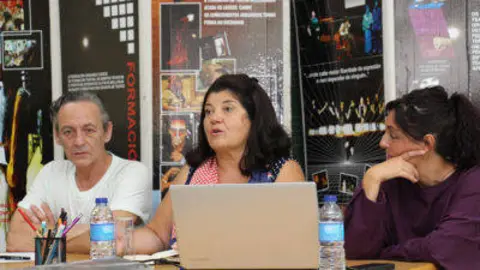 Chelo Pampillón e outros directivos de FEGATEA. 