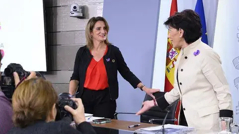 La ministra de Transición Ecológica, Teresa Ribera, en un pasado consejo de ministros. POOL MONCLOA/BORJA PUIG DE LA BELLACASA.
