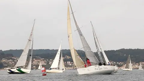 Virando un desmarque en una de las etapas.