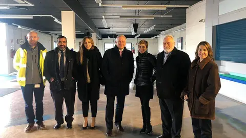 Nava Castro y Enrique López Veiga, en la delegación.  