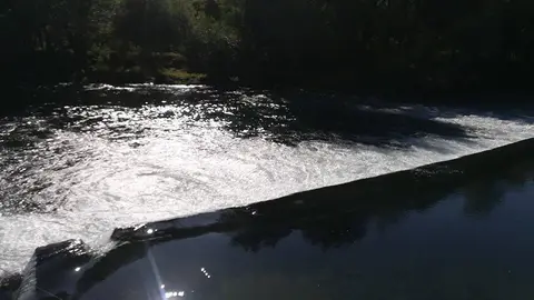 Río Tea a su paso por el municipio de Salvaterra de Miño. 
