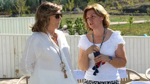 Marisol Bueno e Juani, no hotel Nande. 