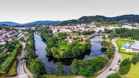 Vista aérea de Arcos de Valdevez. 