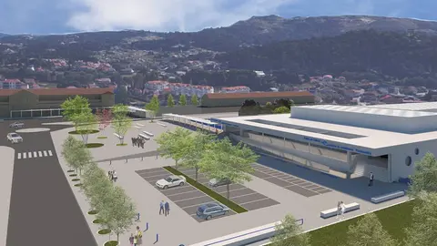 O proxecto iníciase co acondicionamento da terminal de autobuses, que suporá unha reforma funcional, estética e de eficiencia enerxética das instalacións.