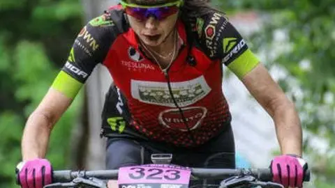 Ls ciclista Susana Alonso Carballo. 