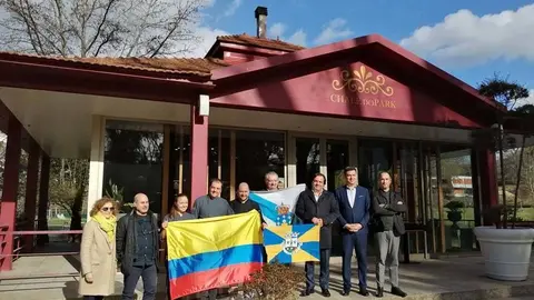 Vista de gallegos y colombianos al municipio de Vizela, Guimarães.