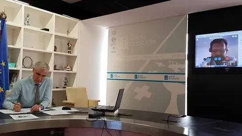El conselleiro de Economía, Empleo e Industria, Francisco Conde, mantuvo un encuentro por videoconferencia con representantes de estas asociaciones dentro de la ronda de contactos y consultas que se está realizando con todos los agentes económicos y sociales.