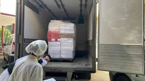 Portalconsa repartiu a súa doazón entre o centro de EVD en Petelos e 11 comedores sociais.