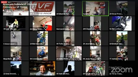 La arrancada virtual del motoclub VFM