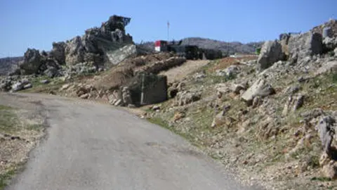 Posición avanzada en el Líbano, de la triple frontera Siria-Libano-Israel. JVMR.