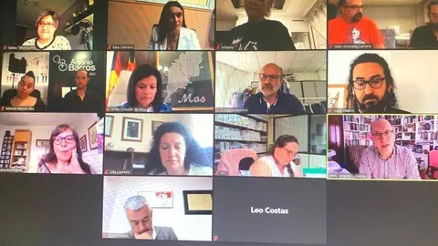 Miembros de la cultura mosense y autoridades. 