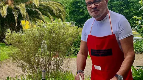 Julio Oviña, cocinero, Quinta de San Amaro, en Meaño, Pontevedra. 